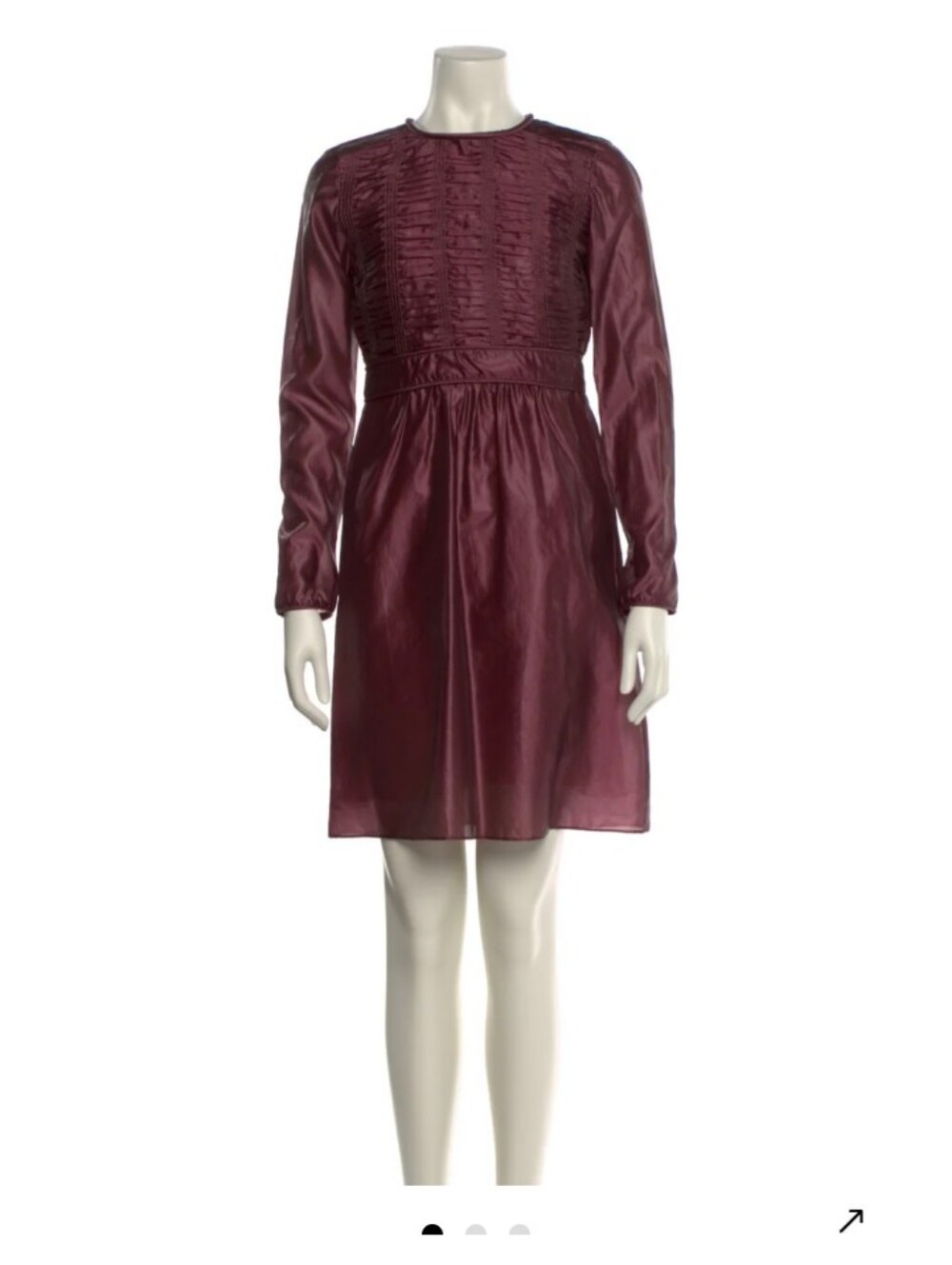 Burberry Rich Burgundy Midi Dress